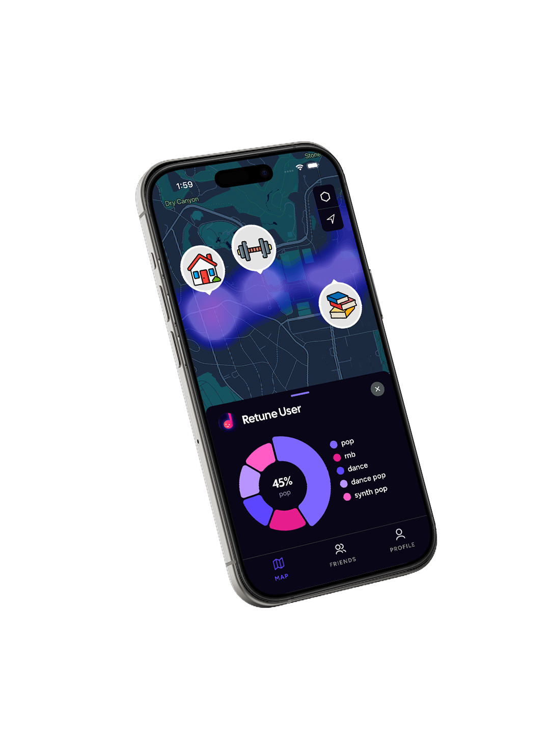 Retune App Screen 2